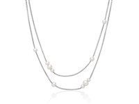 Collana Miluna Donna in Argento Perla PCL6950